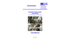 Ecomatik - Model Type DD-S2 - Diameter Dendrometer - Manual