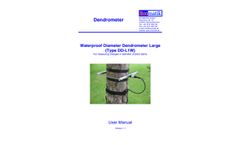 Ecomatik - Model Type DD-L1W - Large Waterproof Diameter Dendrometer - Manual
