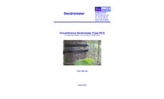 Ecomatik - Model Type DC3 - Circumference Dendrometer - Manual