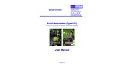 Ecomatik - Model Type DF1 - Fruit Dendrometer - Manual