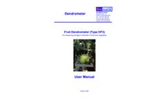 Ecomatik - Model Type DF3 - Fruit Dendrometer- Manual