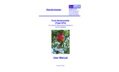 Ecomatik - Model Type DF4 - Fruit Dendrometer - Manual