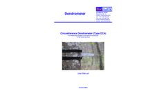 Ecomatik - Model Type DC4 - Circumference Dendrometer - Manual