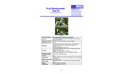 DF1, DF2,DF3 & DF4 - Fruit Dendrometer- Technical Data Sheets