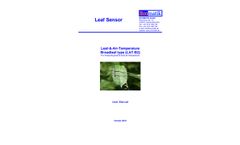 Ecomatik - Model LAT-B2 - Leaf-to-Air-Temperature Sensors (LAT) for Temperature Broad Leaf and Conifer Needle  - Manual