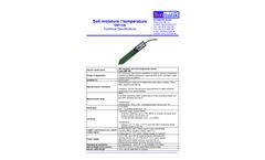 Ecomatik - Model SMT100 - Soil Moisture and Soil Temperature Sensor - Technical Data Sheets