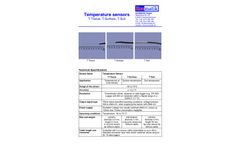 Ecomatik - Model T-Tissue- T-Surface- T-Soil - Tissue Temperature Sensor  - Technical Data Sheets