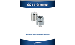 Model GS-14 - Geophone Sensor Brochure