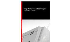 multi N/C - TOC Analyzer for the fully automatic and simultaneous analysis of the parameters TOC, NPOC, POC, TC, TIC und TNb in liquid samples