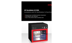 Analytik Jena - Model UI 950 - Ultraviolet Incubator - Brochure