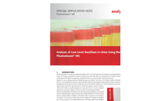 Analysis of Low Le	vel Beryllium in Urine Using the PlasmaQuant MS - Special Application Note