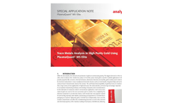 Trace Metals Analysis in High Purity Gold Using PlasmaQuant MS Elite - Special Application Note