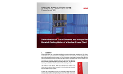 Determination of Trace Elements and Isotope Ratios in Borated Cooling Water of a Nuclear Power Plant - Special Application Note