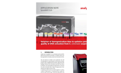 Variation of Homogenization Time to Optimize Yield and Quality of DNA Extraction from S. Cerevisiae Suspension - Application Note