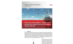 Diesel Fuels and Fuel Additives – Interference-free Determination of Sulfur Traces by UV Fluorescence Detection with MPO - Application Note