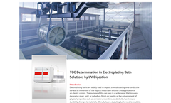 TOC Determination in Electroplating Bath Solutions by UV Digestion