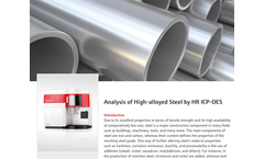 Analysis of High-alloyed Steel by HR ICP-OES