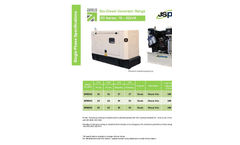 Model 3D Series: 16-32kVA - Biodiesel Generators Brochure