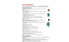 Hydra Stop - Model HSF 250 Line - Stop Fittings Brochure
