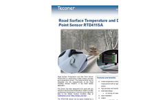 Teconer - Model RTD411SA - Road Surface Temperature and Dew Point Sensor Brochure