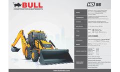Bull - Model HD96 4WD - Backhoe Loader Brochure