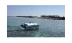 Oceanalpha Autonomous Boat ME70 During Hygrogrphic Survey Job Around a Reef - Video
