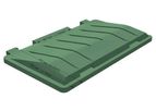 ROTOGRAN - Double Walled Plastic Lid for Waste Bins and Containers 660 and 770 Litres