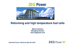 Reforming and High Temperature Fuel Cells Brochure