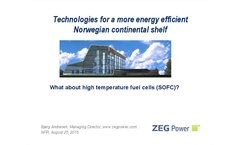 Technologies for a More Energy Efficient Norwegian Continental Shelf Brochure