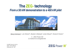 BioZEG – from a 50 kW demonstration to a 400 kW Pilot- Brochure