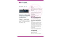 American Ecotech Aurora 2000 PM2.5 Correlating Nephelometer - Brochure
