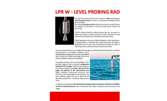 Model LPR W - Radar Wave Measurement Sensor - Brochure