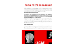Model PG2 - Tipping Bucket Rain Gauge - Brochure