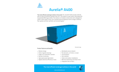 Aurelia - Model A400 - Small Gas Turbine - Brochure