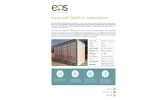 Eos Aurora - 150/600 DC Battery System - Brochure
