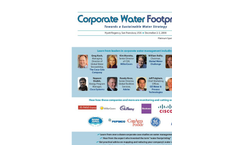 Corporate Water Footprinting Brochure