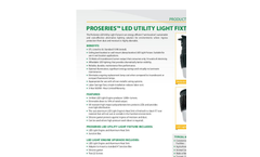 Model Pro Series - Led Utility Light Fixture Brochure