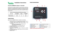 Overdrive - Model ODMR0210 - Dimmer Controller -  Installation Instructions Manual