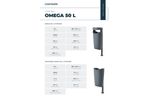 Omega - Model 50 L - Outdoor Litter Bin - Brochure