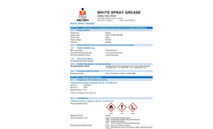 Model K094 - Industrial Grade Lithium White Spray Grease Brochure