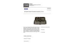 Model S3SS - 3D Seismic Sensor for Seismic Monitoring 4.5 Hz - Datasheet