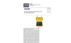 MAE - Model A5000M - 24-Bit Data Acquisition System for Structural or Environmental Monitoring - Datasheet