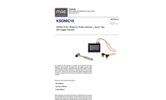 Model KSONIC15 - Kit Ultrasonic Pulse Velocuty - Sonic Test with Trigger Hammer - Datasheet