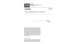 Model CTS120 - Thermal Conductivity Probe for Soil - Datasheet