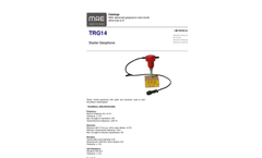 MAE - Model TRG14 - Starter Vertical Geophone - Datasheet