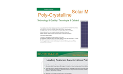 Solarever - Model 550W (Silver Frame) - Photovoltaics Solar Panel - Brochure