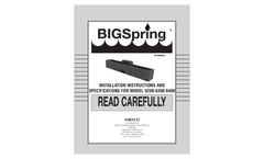BigSpring - Model 6300/6301 - Waterer Brochure