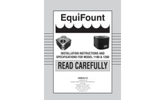 EQUIFount - Model 1100/1101 - Horse Water Systems - Guide