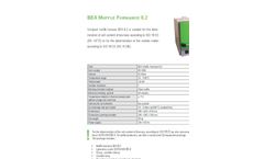 BEA Muffle Furnance 8,2 - Datasheet