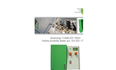 Bioenergy TUMBLER 1000+ - User Manual